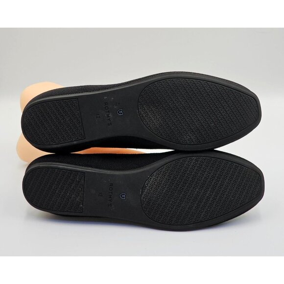 Rothy's Women's Black Knit The Loafer Casual Lightweight Flats Shoes Sz 12 2689 - Picture 6 of 16